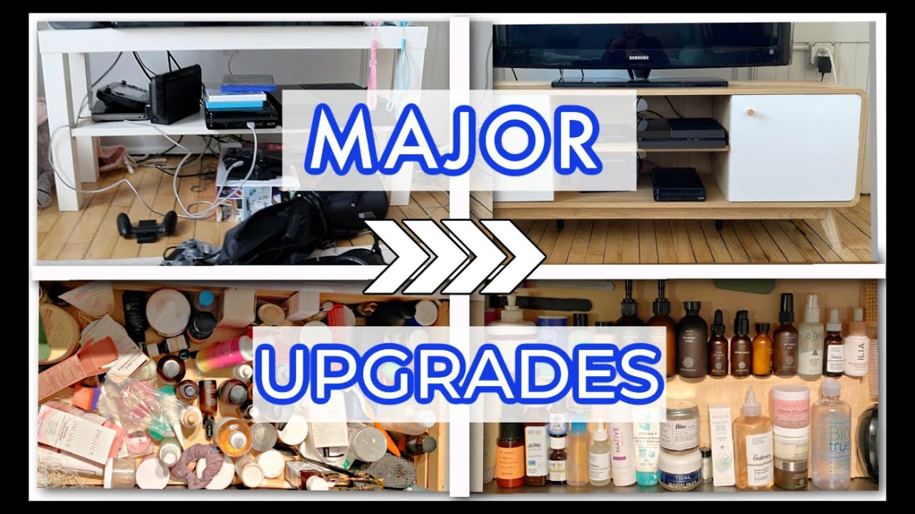 Leveling Up My Apartment ✨ (Upgrading our TV stand and Organizing our Bathroom Drawer "Situation")