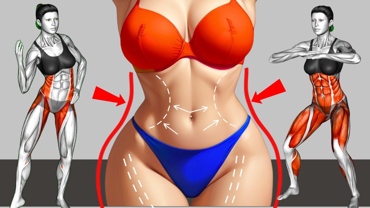 30-Minute Fat Burn Home Workout🔥1-Minute Standing ABS Routine🔥Low Impact, High Results for Over 50+