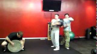 Condition X Mill Stone lift and Medicine ball