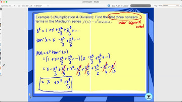 9.10 Taylor and Maclaurin Series
