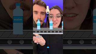 Get all the caps on the bottles to win! #challenge #game #couple