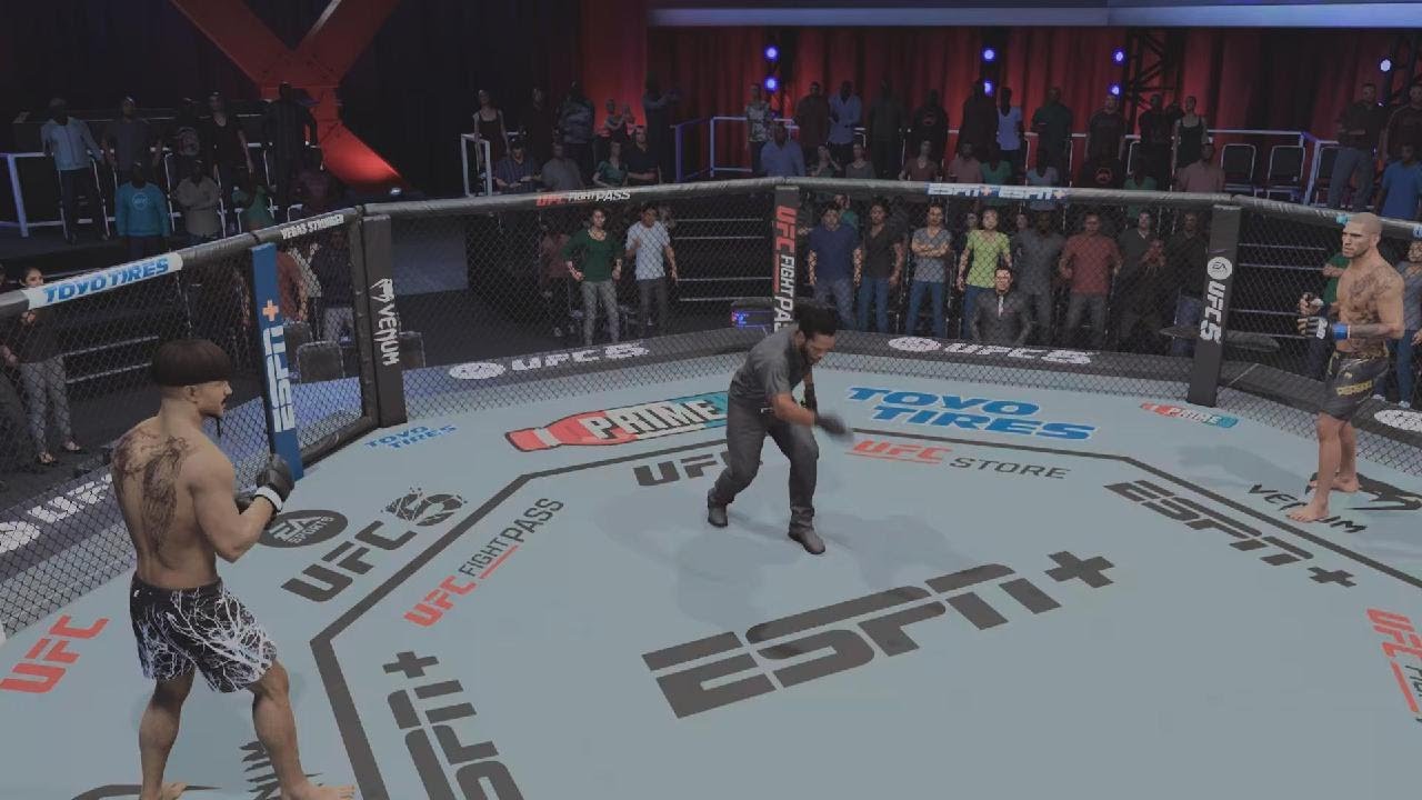 UFC 5 |WHEWWWWW NOT A EASY WIN😱🫵😮‍💨