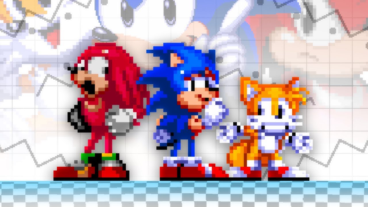 Sonic 1 Styled Knuckles [Sonic the Hedgehog Forever] [Mods]