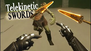 Using Mind Controlled Swords In Vr - Battle Talent