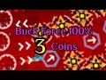 Buck Force 100% 3 Coins | Geometry Dash