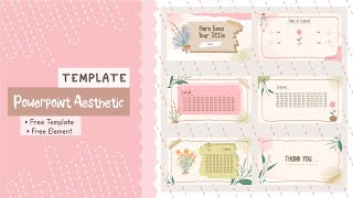 POWERPOINT TEMPLATE #2 || AESTHETIC CUTE SIMPLE TEMPLATE || FREE TEMPLATE 2024