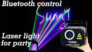 NewFeel APP control mini laser projector stage lighting sound activated laser light for party and dj screenshot 3