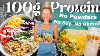 How I Hit 100g Protein a Day 🌱 No Soy, No Powders, No Gluten (Whole Food Plant-Based)