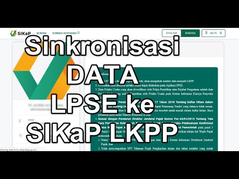 Cara #sinkronisasi #data LPSE dari LKPP SIKaP