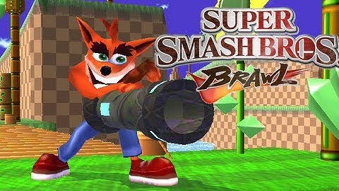 [HSBH] Crash (Nitro Kart version) Join the Brawl! (Mod) - SSmash Bros. Brawl - Hacksponge Channl