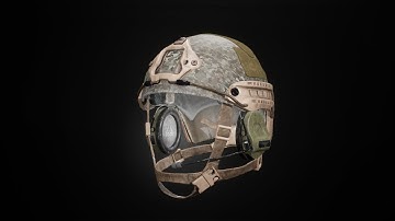 Ops Core Base Jump Helmet 3D Model