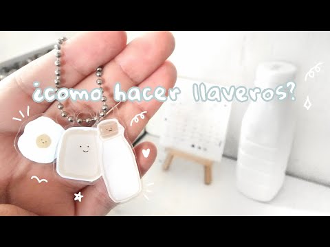 Como hacer LLAVERO de MODA aesthetic fáciles y bonitos 💜 / Llavero para  vender 