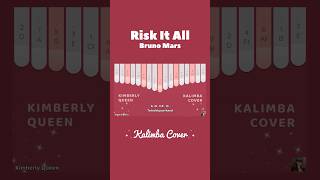 Risk It All - Bruno Mars - Kalimba Cover Tutorial with lyrics #brunomars #kalimba #riskitall #shorts