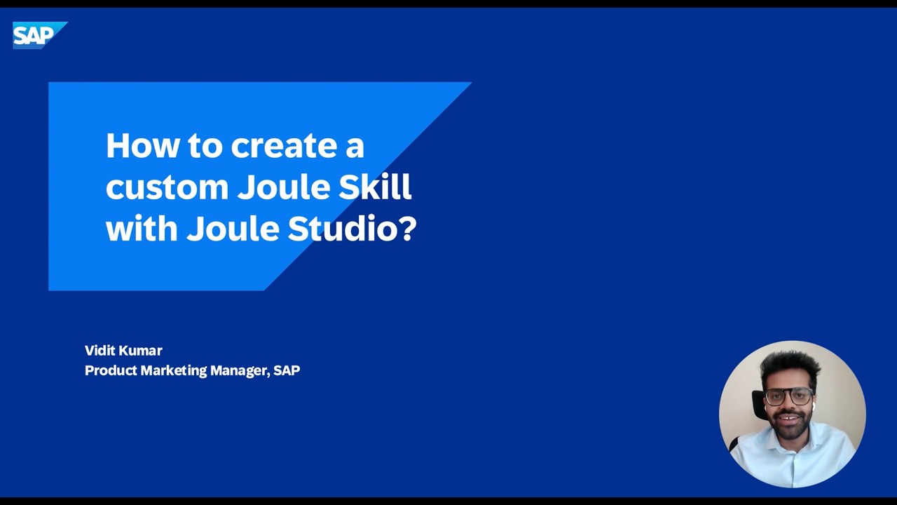 Видеоинструкция по включению SAP Joule Studio (3 из 4): Как создать пользовательский навык Joule ...