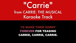 "Carrie" from Carrie: The Musical - Karaoke Track with Lyrics on Screen