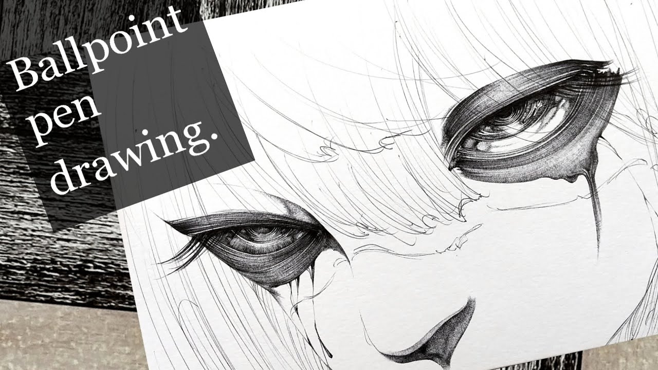 ボールペン画メイキング】魔女 - その22 -【Ballpoint pen