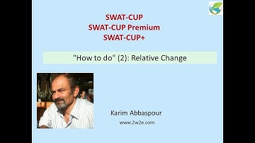 SWATCUP "How to do" (2): Relative Change