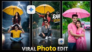Trending Rainy Season AI Photo Editing 2026 | Google Gemini Rain Photo Editing Prompt screenshot 1
