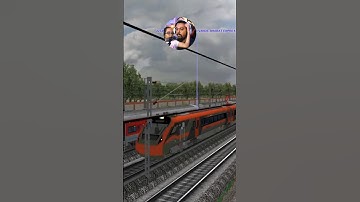 JOY OF SPOTTING ORANGE VANDE BHARAT IN MSTS #shorts #vandebharatexpress #msts #thegamerstoys