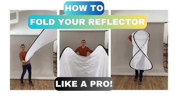 HOW TO fold up your HUGE collapsible 5 in 1 photo REFLECTOR like a pro with this MNEMONIC phrase.