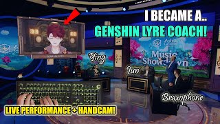 I was invited by HoYoverse to TEACH the Genshin Lyre LIVE  (Full Vid w/ Handcam & Chat Reaction )