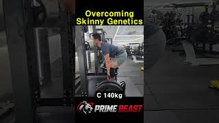 Overcoming Skinny Genetics | Deadlift #deadlift #backworkout #biglifts #bodybuilding #powerbuilding