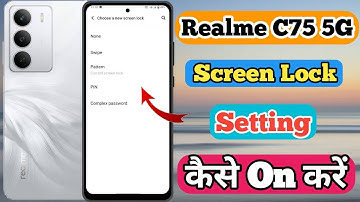 Realme C75 5g Me Screen Lock Kaise Lagaye // How To Set Screen lock Setting In Realme C75 5g