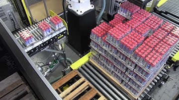 Arpac Arbot Robotic Palletizer Palletizing Trays of Juice | ProPac.com