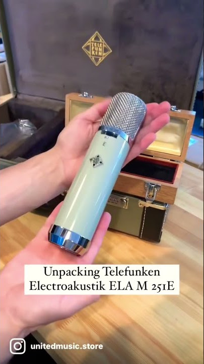Unpacking Telefunken Electroakustik ELA M 251 E #telefunken #elam251e #microphone #unitedmusic