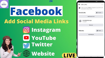 Facebook Me YouTube, Twitter, Instagram, Ka Link Kaise Jode | How To Add Social Media Link In Fb