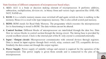 SGP Video short on functions of different components of microprocessor based relays in English