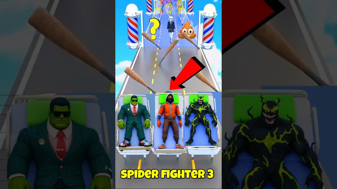 New Kiss Challenge Spider fighter 3 😘😘 