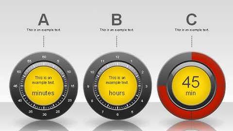 Timer Diagram for PowerPoint by PoweredTemplate.com