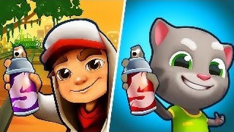 Subway Surfers and Talking Tom Gold Run - All Level Gameplay - Great new adventures! (Android,iOS)