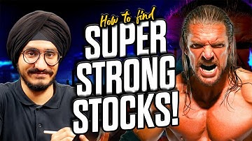 How to Find Super Strong Stocks?? 🔍🚀| Relative Strength simplified