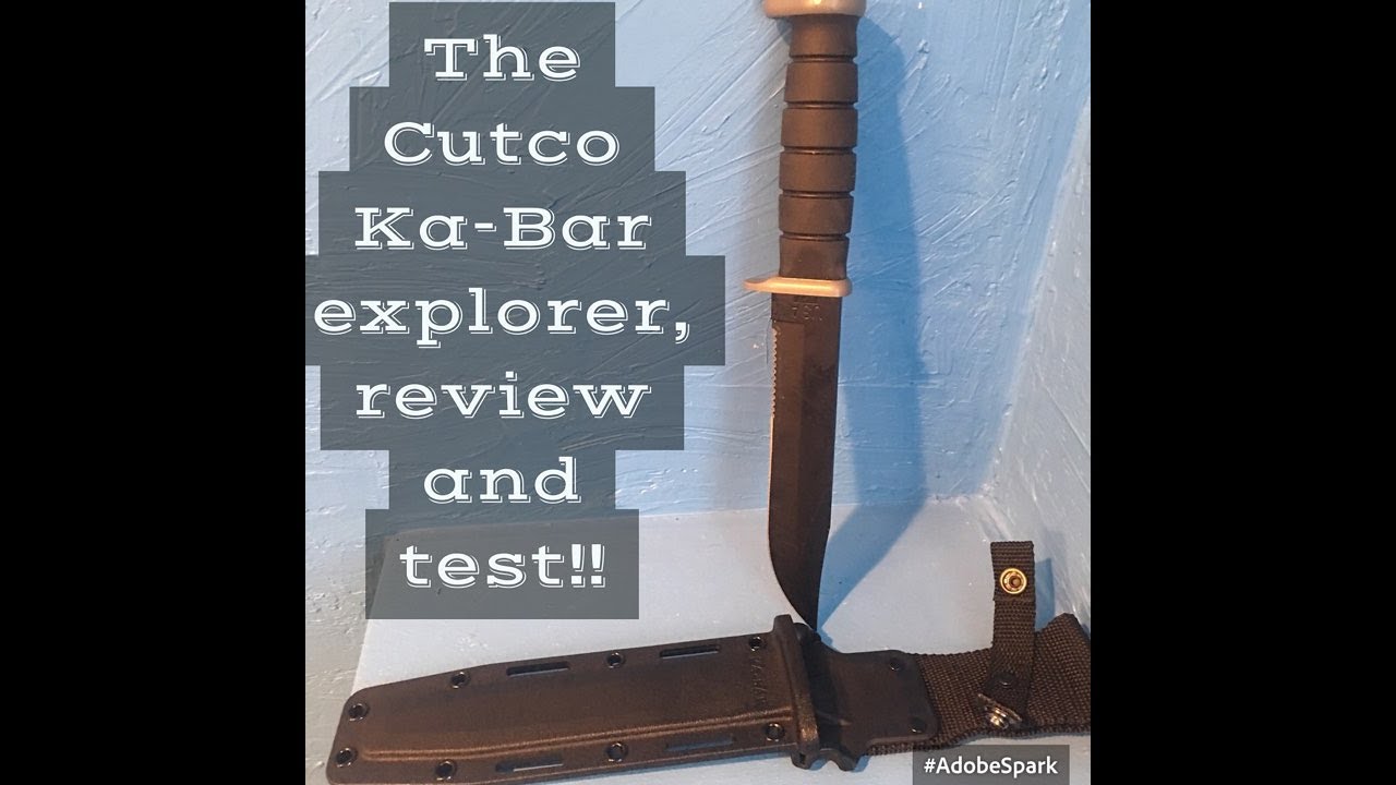 Cutco KABAR explorer knife, Overview and Test. Fighting knifes YouTube
