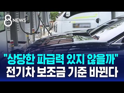   전기차 보조금 기준 바뀐다 중국산 테슬라 겨냥 SBS 8뉴스