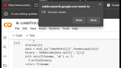 Accessing camera from colab IPython | Also works on phone