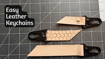 3 Easy Leather Keychains (Beginner Friendly! Stitching + Rivets Tutorial)