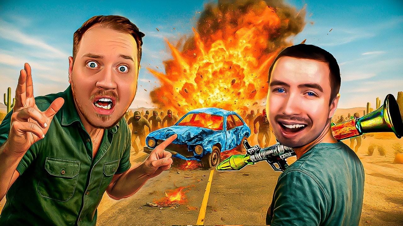 Skød Vores BIL med ROCKET LAUNCHER i ZOMBIE APOKALYPSEN