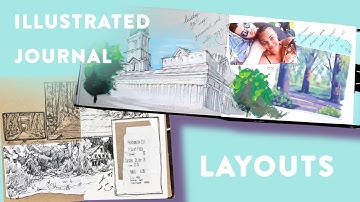 Making Cohesive Art Journal / Sketchbook Spreads · Tips For Your Illustrated Journal   ·  #ad