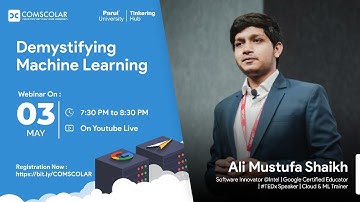 Expert Talk by Mr. Ali Mustufa Shaikh on Demystifying Machine Learning#Google #TEDx #Microsoft