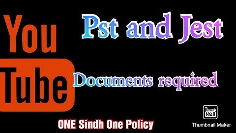 PST &JEST New update for qualified candidates