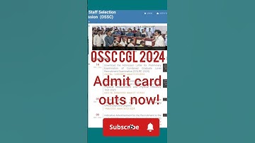 OSSC CGLRE 2024 admit card outs now#ossc #ossccgl2024 #admitcard #prelims2024 #prelims #ossccgl2024