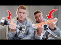 Bodybuilders try clickbait fitness products *TESTING VIRAL FITNESS HACKS*