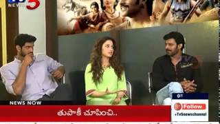 Prabhas, Rana, Tamannah Interview on Baahubali | Baahubali - The Beginning : TV5 News