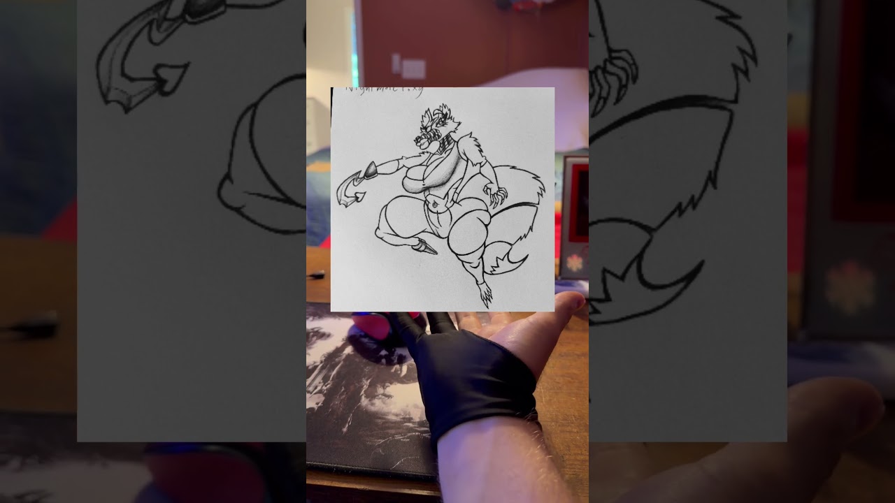 A little favor||#art #anthro #furry #thicc #fypシ
