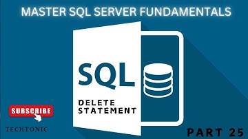 Delete Statement | SQL Fundamentals Today and Change Your Career Forever! Part 26 #sql #delete
