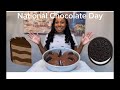 National Chocolate Day | Vegan Chocolate Cake | Pillsbury Chocolate 🍫 Fudge Frosting | Oreo Topping