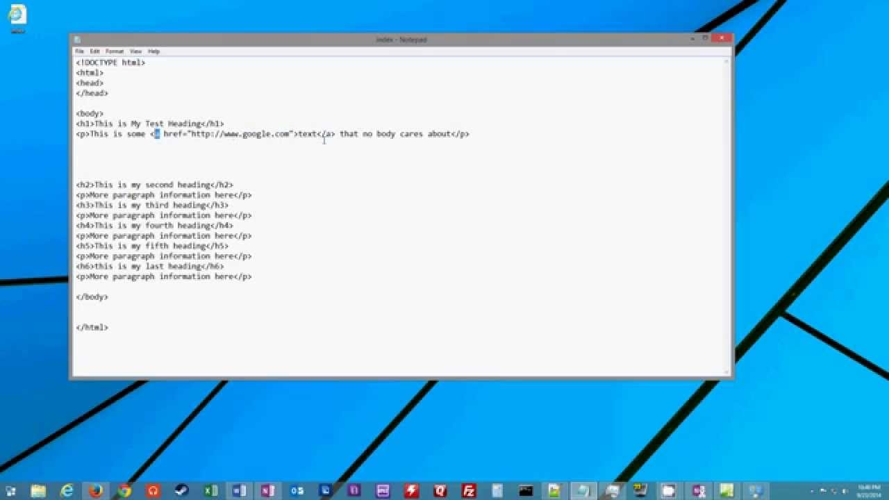 How to Write HTML Code From Scratch Part 2 - YouTube